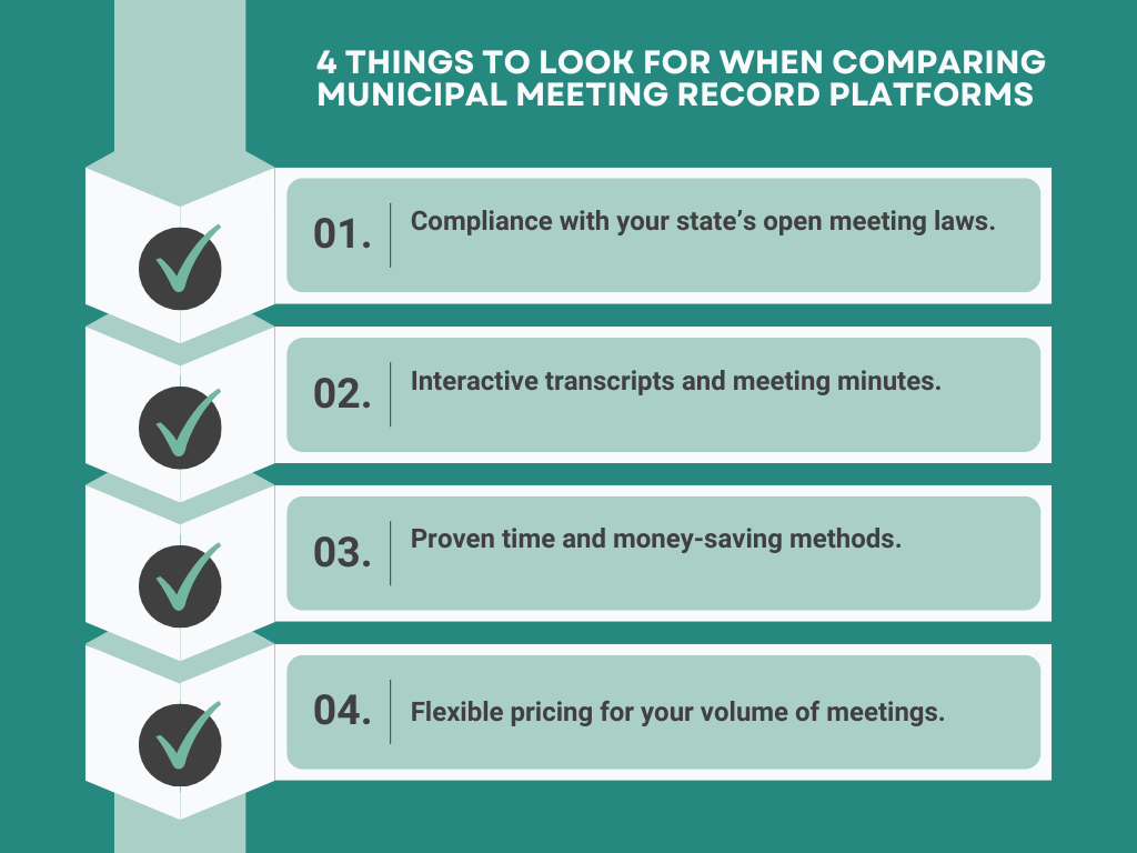What to look for in a Municipal Meeting Records Platform