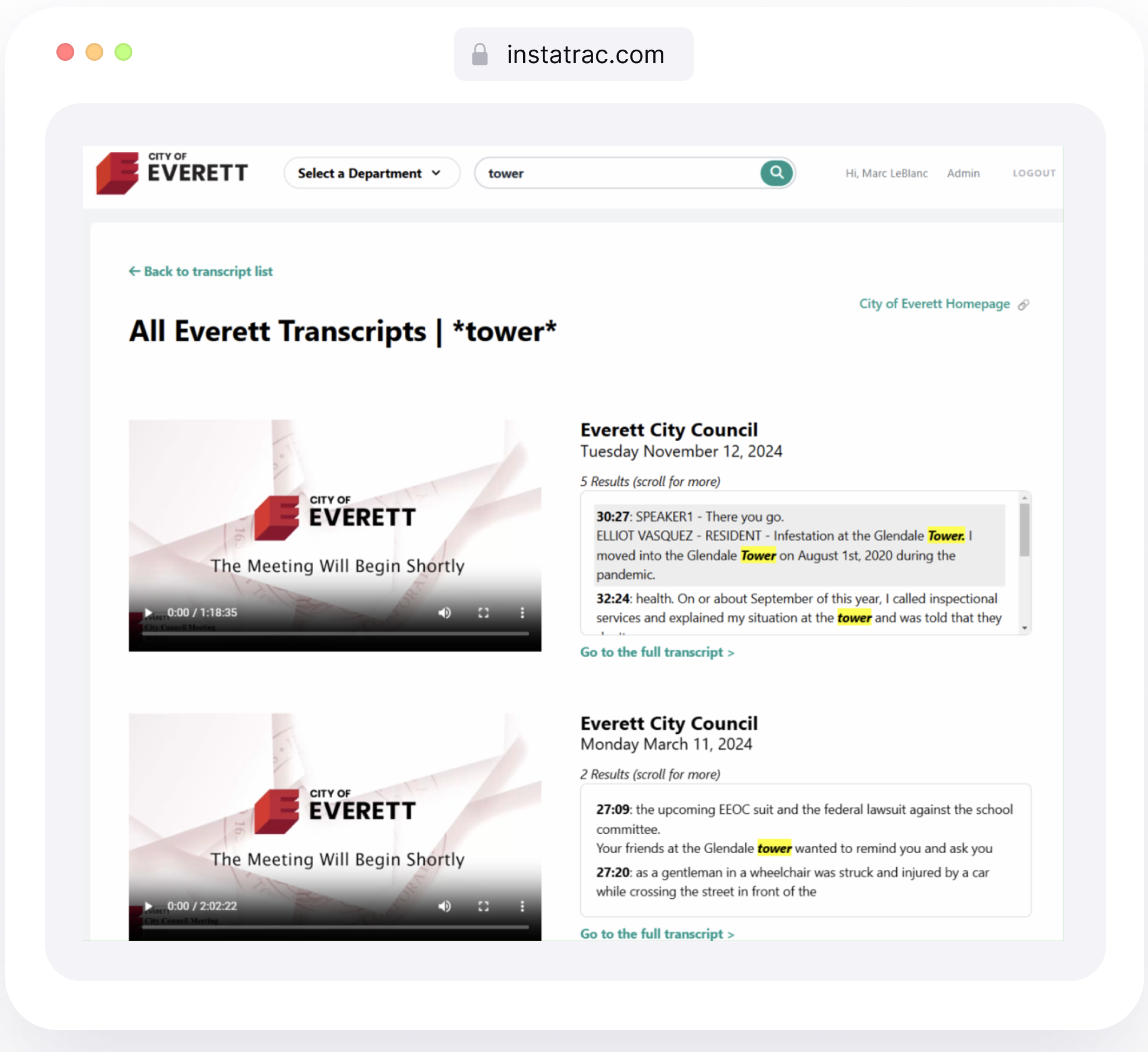 Click, search, and summarize every meeting
