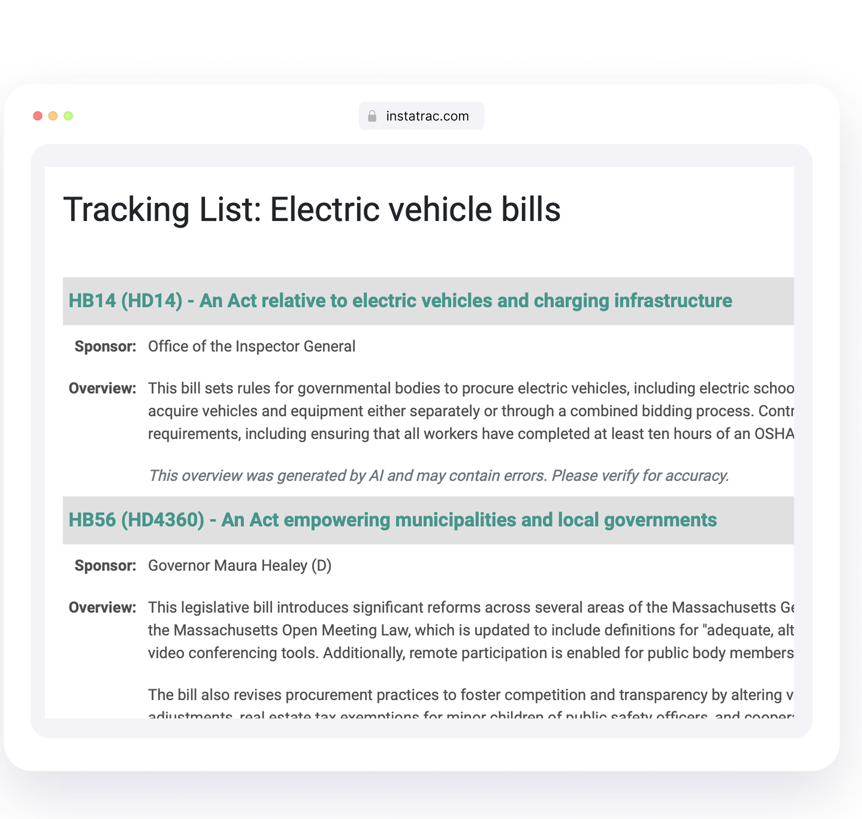 Customizable, shareable reports for stakeholders