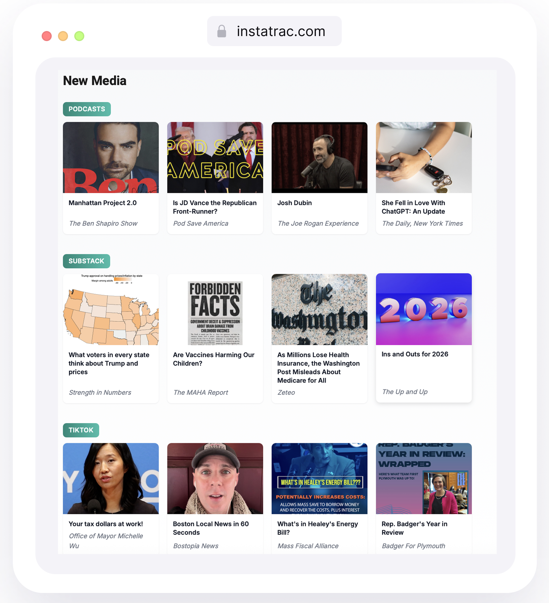 Spotlighting new media in Massachusetts and beyond
