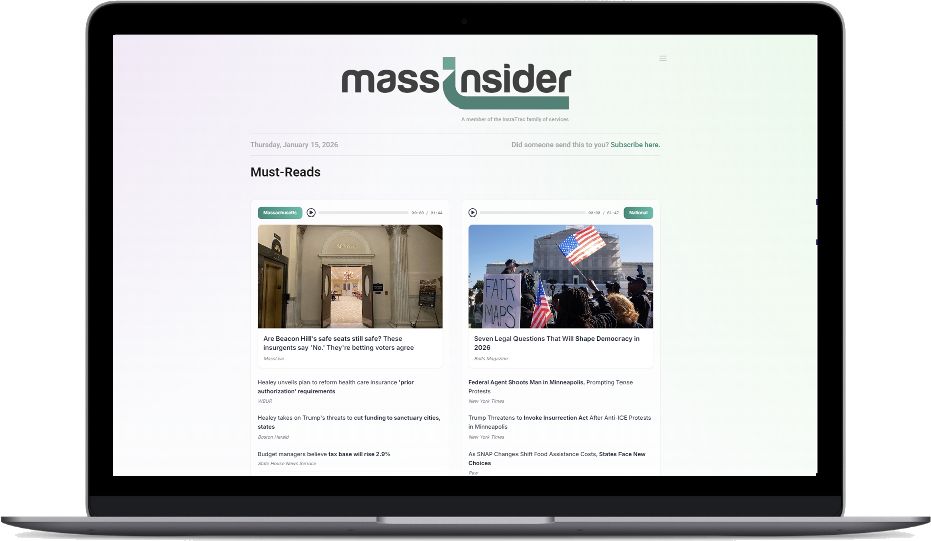 MassInsider product hero