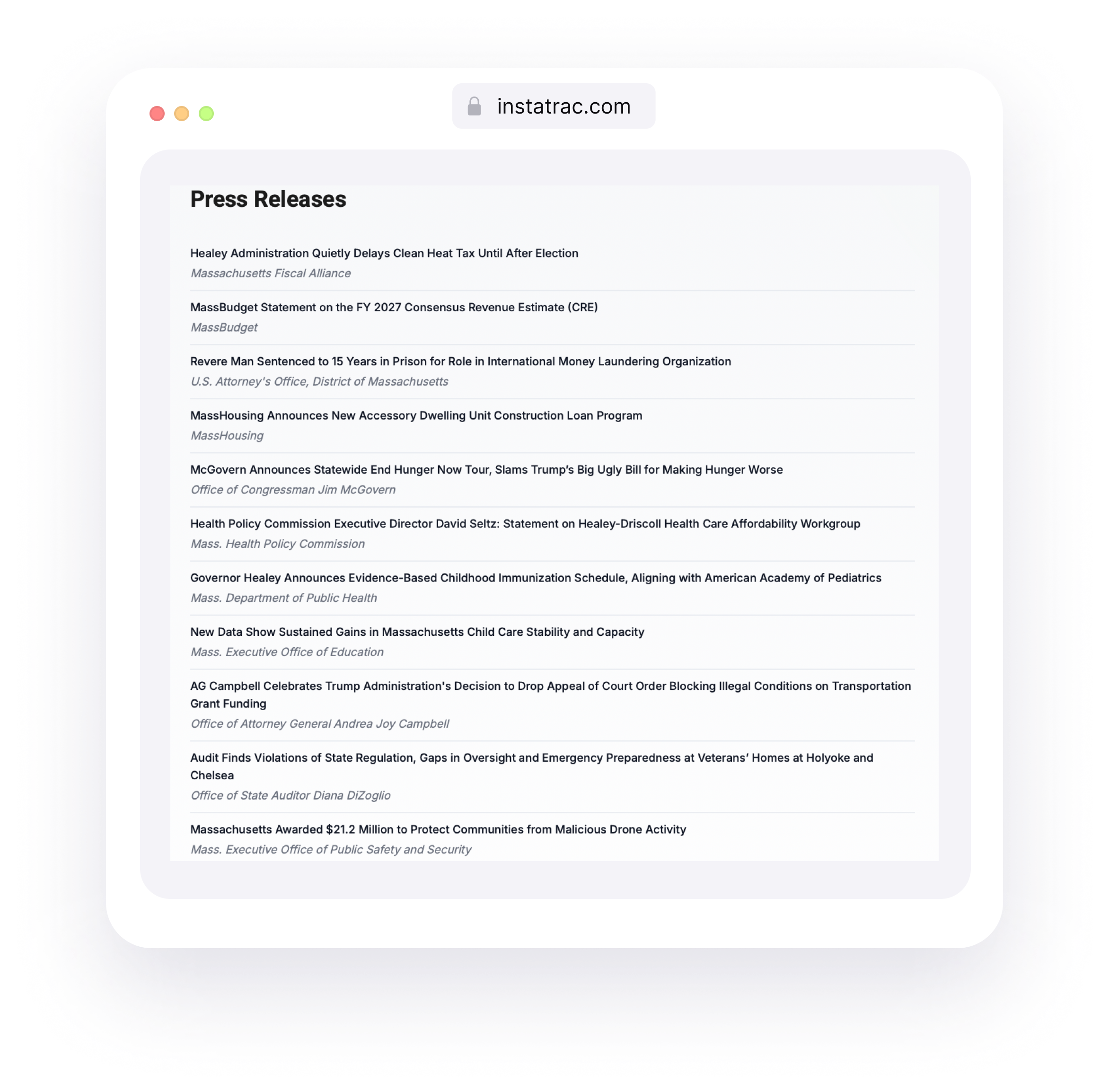 Read what legislators and state officials write