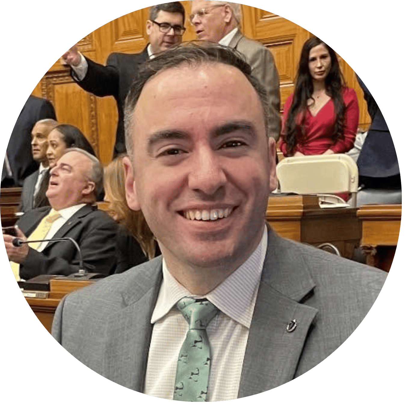 Circle-cut headshot of Representative Flanagan.