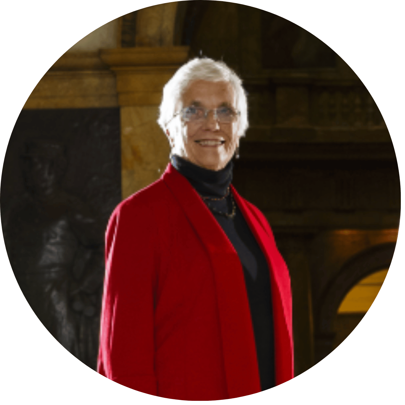 Circle-cut headshot of Senator Jehlen.